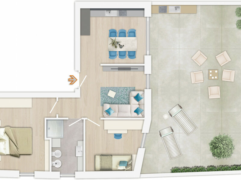 Appartamento Trilocale in Nuovo Complesso Residenziale a Nogaredo